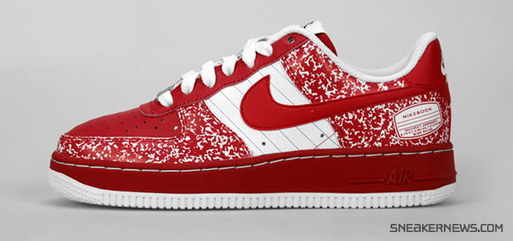 Nike Air Force 1 GS   Composition Book   Red   White