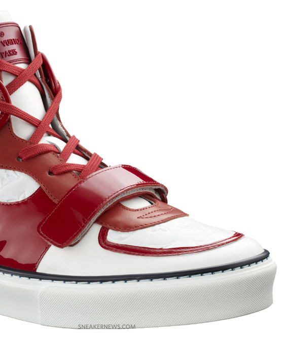 Louis Vuitton Tower Hightop Sneaker - Red - White - comicsahoy.com