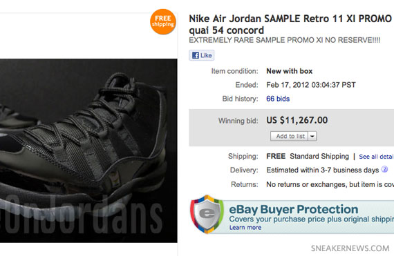 Jordan 11 Blackout For Sale