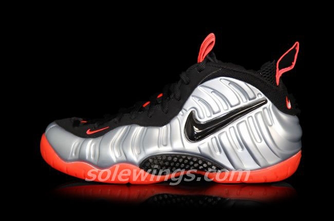 black and bright crimson foamposites