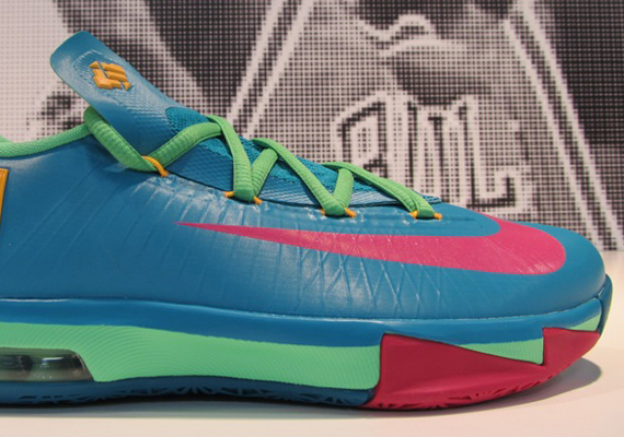Nike KD 6 GS - Blue - Pink - Green - SneakerNews.com