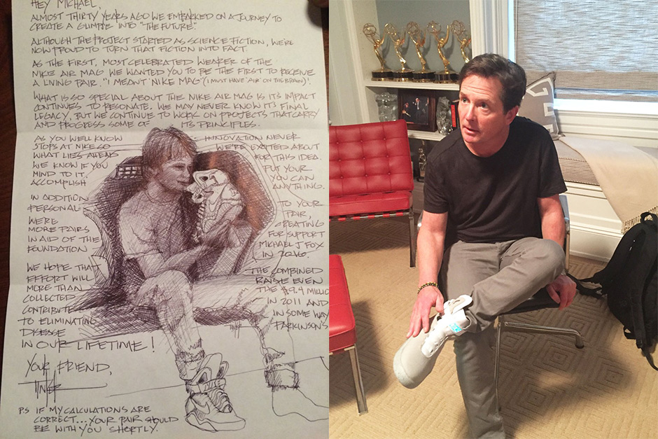 Michael J. Fox - nike mag 2015 power lacing 