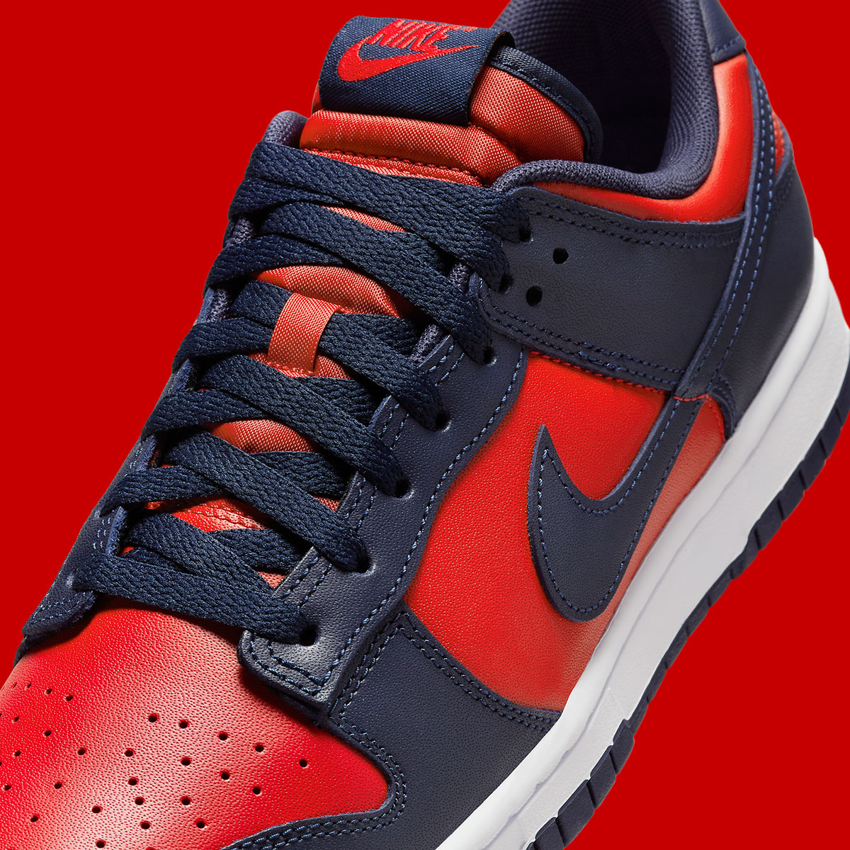 Nike Dunk Low Retro University Red/Obsidian | SneakerNews.com