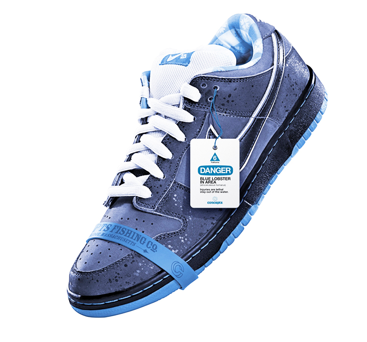 concepts x nike sb blue lobster