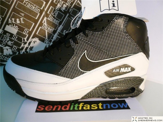 Zinloos half acht uitslag Nike Air Max 90 Boot Plus - Foot Patrol - Carbon Fiber - SneakerNews.com