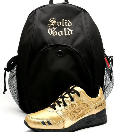 David Z x Asics Gel Lyte III & Backpack – Solid Gold