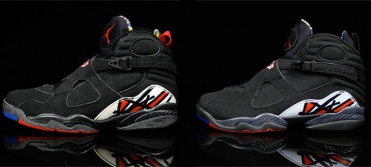 Air Jordan VIII (8) Playoff OG vs. Retro Comparison Photos