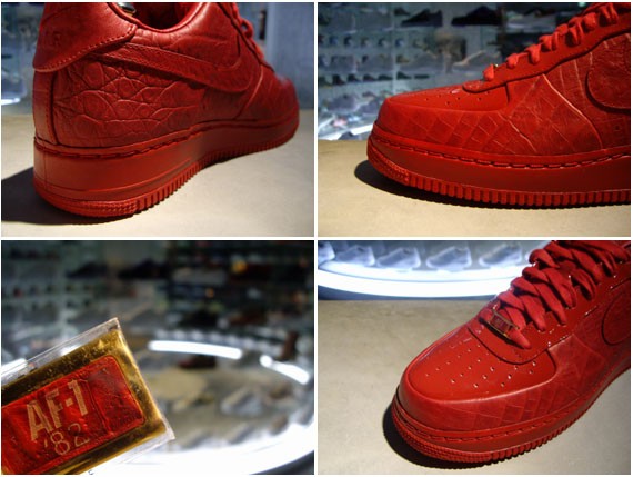 Nike Air Force 1 – Red Croc – Red Patent (Hectic)