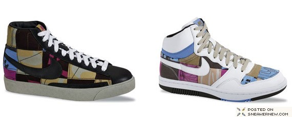 Nike WMNS Blazer + Court Force High Patchwork for Spring 2008