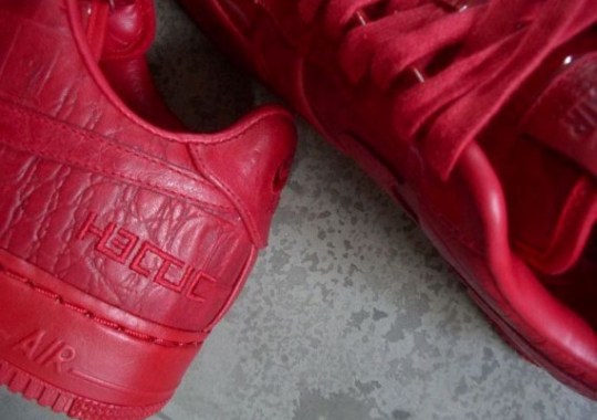 Hectic x Nike Air Force 1 Low – All Red – Croc