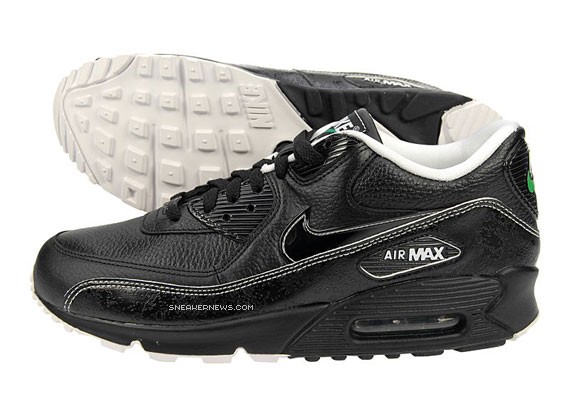 Nike Air Max 90 - JD Sports - Black-White-Green