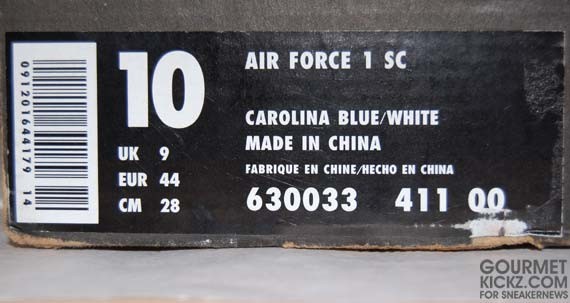 Throwback Thursday - Nike Air Force 1 Low SC - Carolina Blue