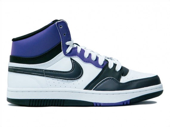 Nike Court Force High Basic – White-Black-Purple