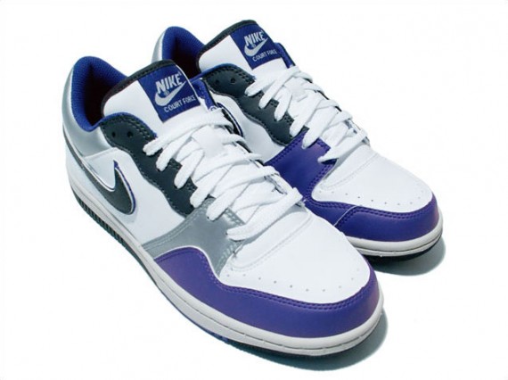 Nike Court Force Low Basic - White-Black-Purple