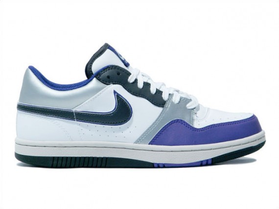 Nike Court Force Low Basic - White-Black-Silver-Purple