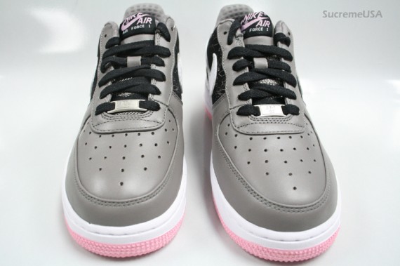 Nike Air Force 1 WMNS - Floral - Black - Pink - Grey