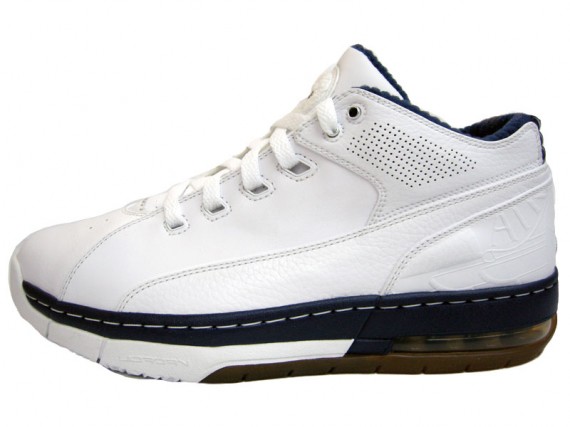 Jordan Ol'School Low - White/Metallic Silver/Midnight Navy