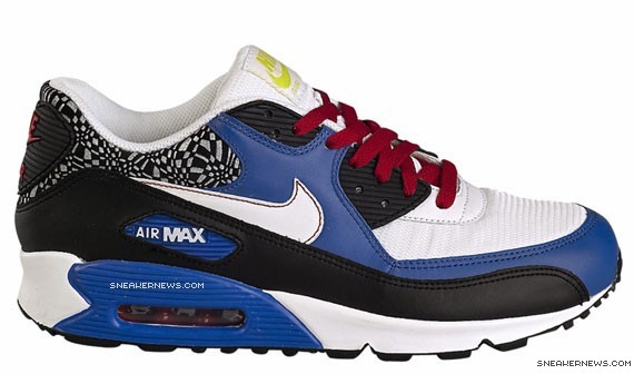 Nike Air Max 90 - Black - White - Royal