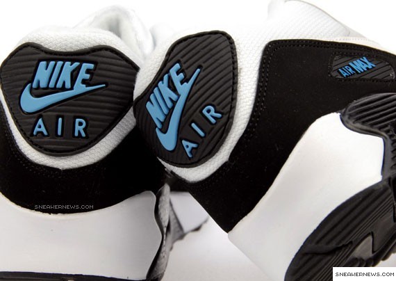 Nike Air Max 90 White-Black-Netural Grey-Laser Blue