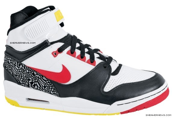Nike Air Revolution High White - Black - Red - Yellow