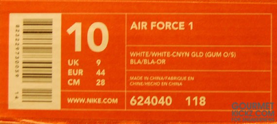 Nike Air Force 1 - White & Gum