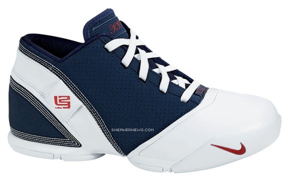 Nike Zoom LeBron V Low White - Midnight Navy - Now Available