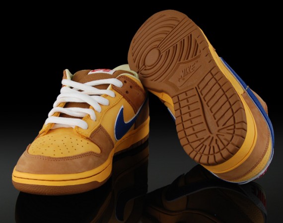 Nike Dunk Low SB Premium - New Castle Beer - Gold - Atlantic Blue ...