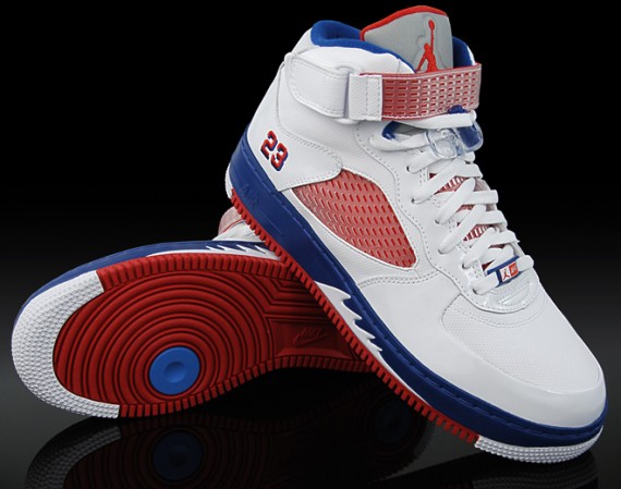 jordan air force 1 blue and red