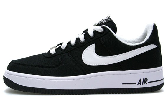 Air force best sale 1 black canvas