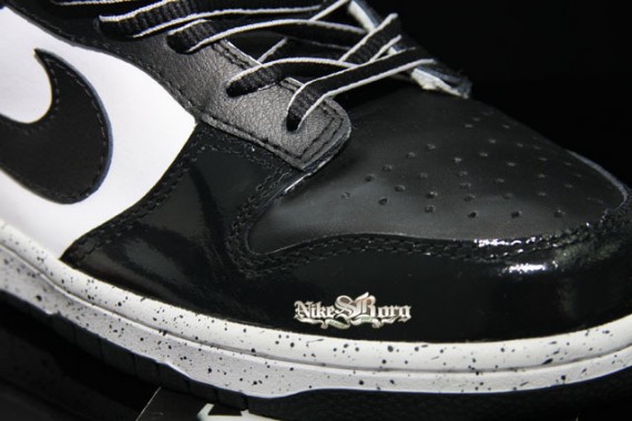 Nike Dunk Low - Black/White - Safari & Patent Leather 