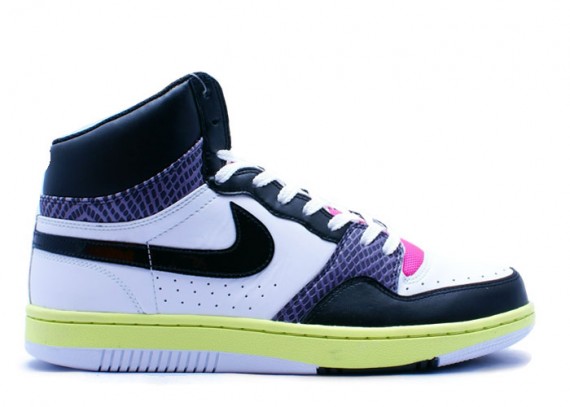 Nike Court Force High - Black - Lime - Purple Snake