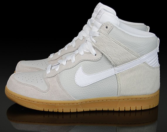 Nike Dunk High Premium – White – Horse Hair – Gum