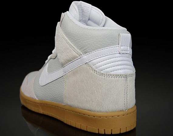 Nike Dunk High Premium - White - Horse Hair - Gum