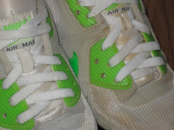 Nike Air Max 90 - White - Neon Green - Black