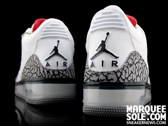 Air Jordan Force III (AJF 3) - White - Cement - Fire Red