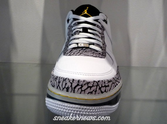 Air Jordan Force III (AJF 3) - White/Metallic Silver-Black-Varsity Maize