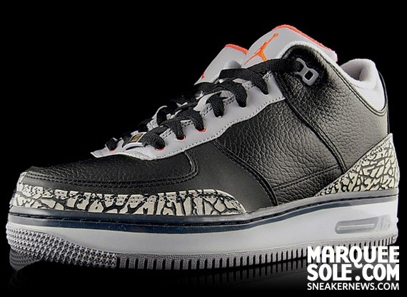 Air Jordan Force III (AJF 3) - Black Cement - SneakerNews.com