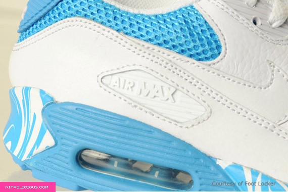 Nike WMNS Air Max 90 - Vivid Blue - Swirls