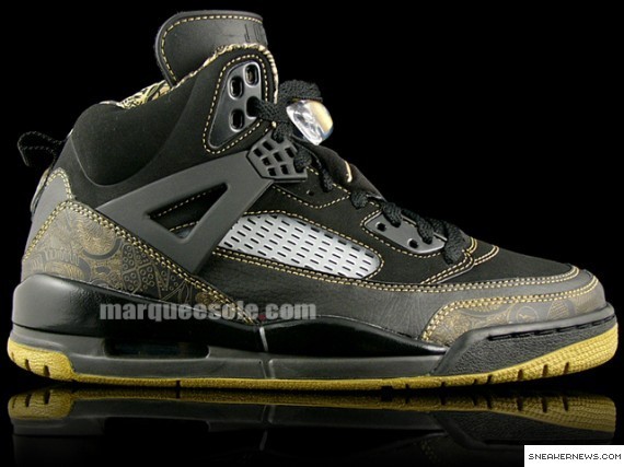 Air Jordan Spiz’ike - Black - Metallic Gold - Euro Exclusive