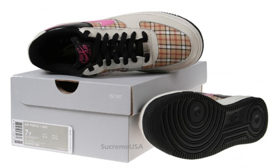 Nike Air Force 1 Low (GS) - Sail - Pink Fire - Black