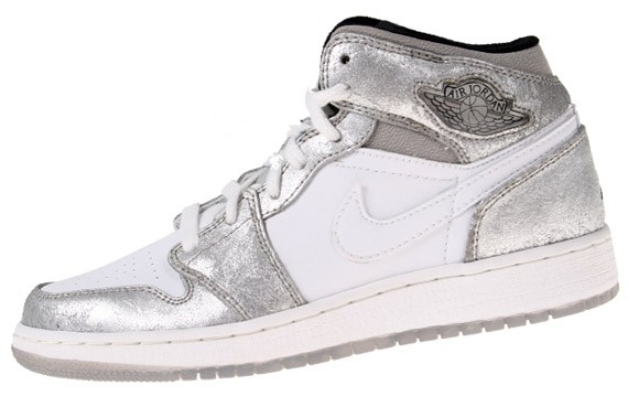 Air Jordan 1 GS - White Silver