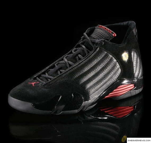 black and red jordan 14