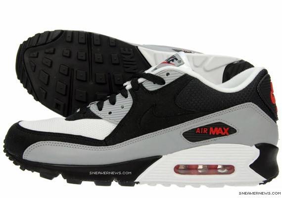Nike Air Max 90 - Black - Grey - Red