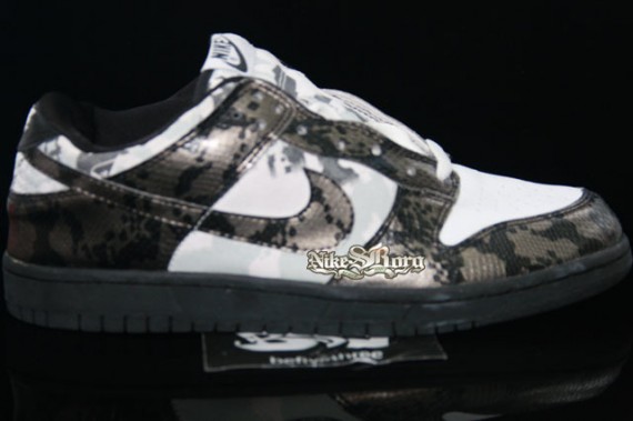 Nike Dunk Low - Croc Skin - White/Grey/Black