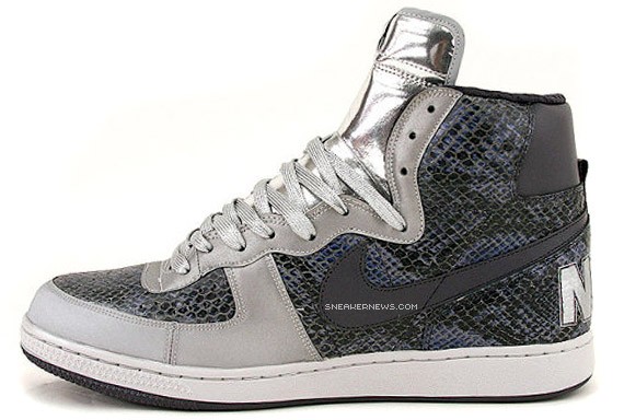 Nike Terminator High - Metallic Silver - Snake - SneakerNews.com