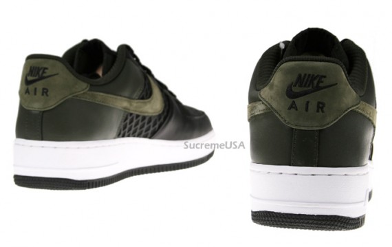 Nike Air Force 1 - Birdsnest - Black-Dark Army