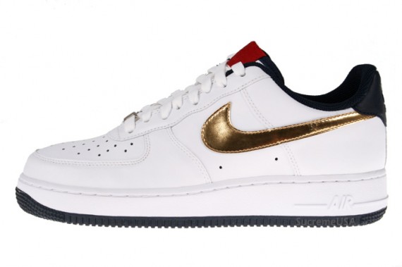 Nike Air Force 1 Core – Olympic – White-Gold-Blue
