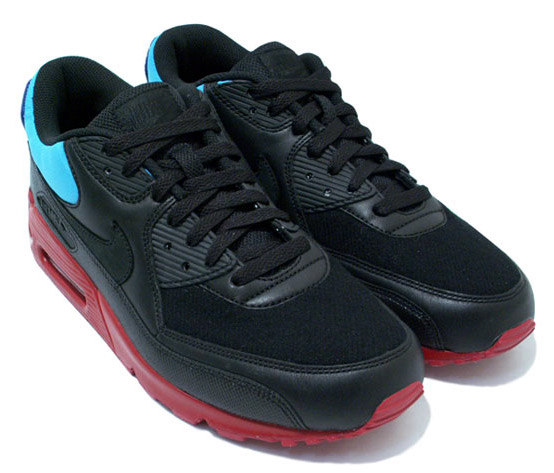 Nike Air Max 90 Premium QS - Black - Red - Sax