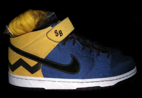 Nike Dunk Mid Premium SB - French Blue - Black - Yellow - Spring 09