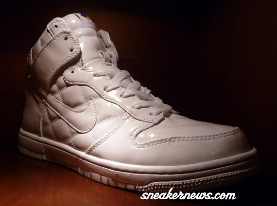 Nike Dunk High Supreme QK - Octagon - White Patent Leather